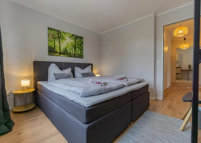 Lejlighed Spreewald-apartment, 75qm, 2 Schlafzimmer, Tiefgarage, Balkon, Netflix, Waschtrockner *